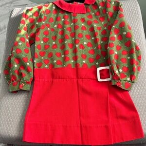Handmade Girl’s  Strawberry Costume Dress